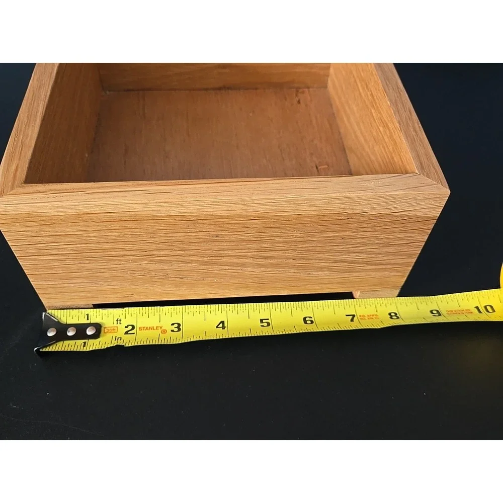 Small Handmade Wood Wooden Box 8